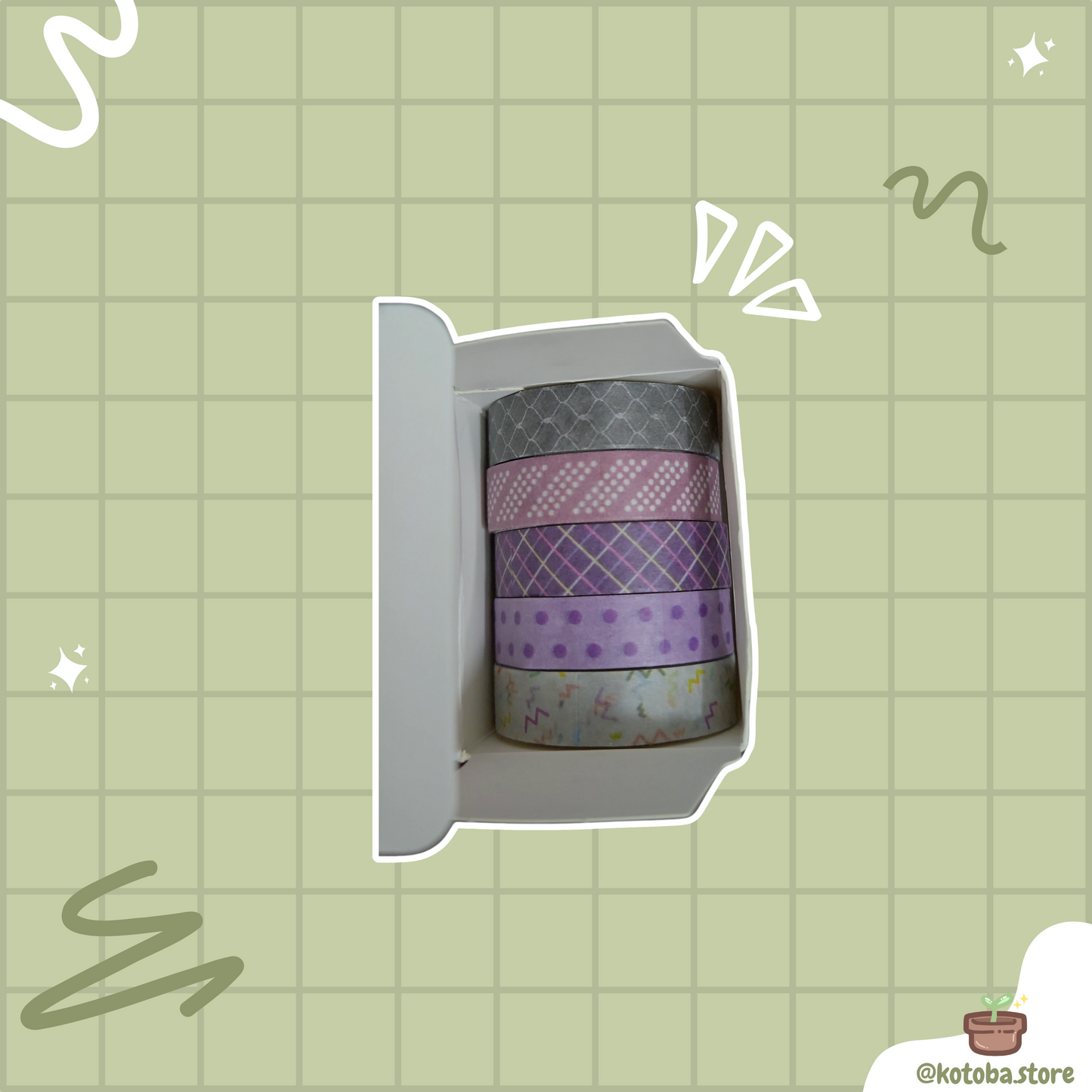 Songdao Maple Leaf Sunset Washi Tape Set