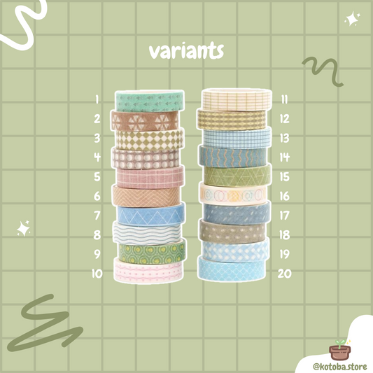 Songdao Basic Washi Tape IV