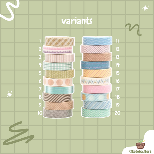 Songdao Basic Washi Tape VI