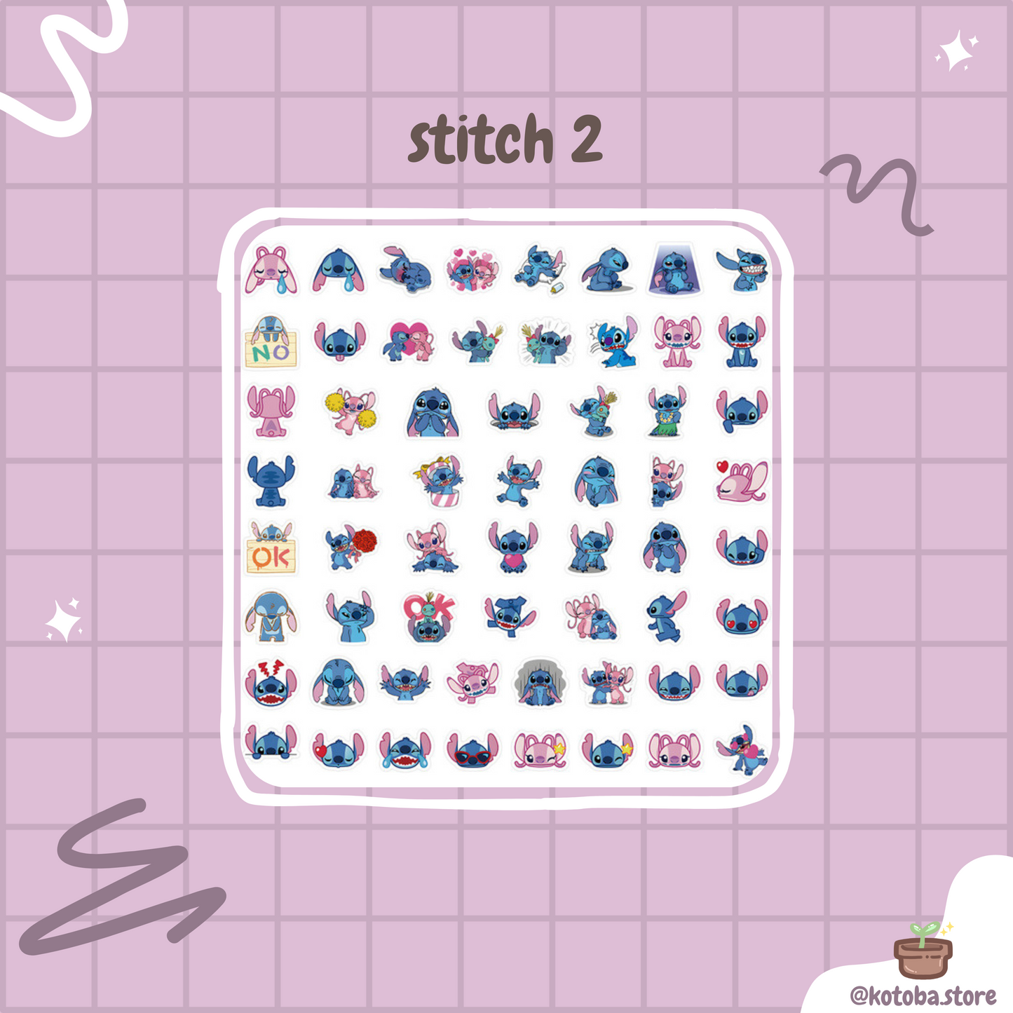 60-Piece Waterproof Stickers