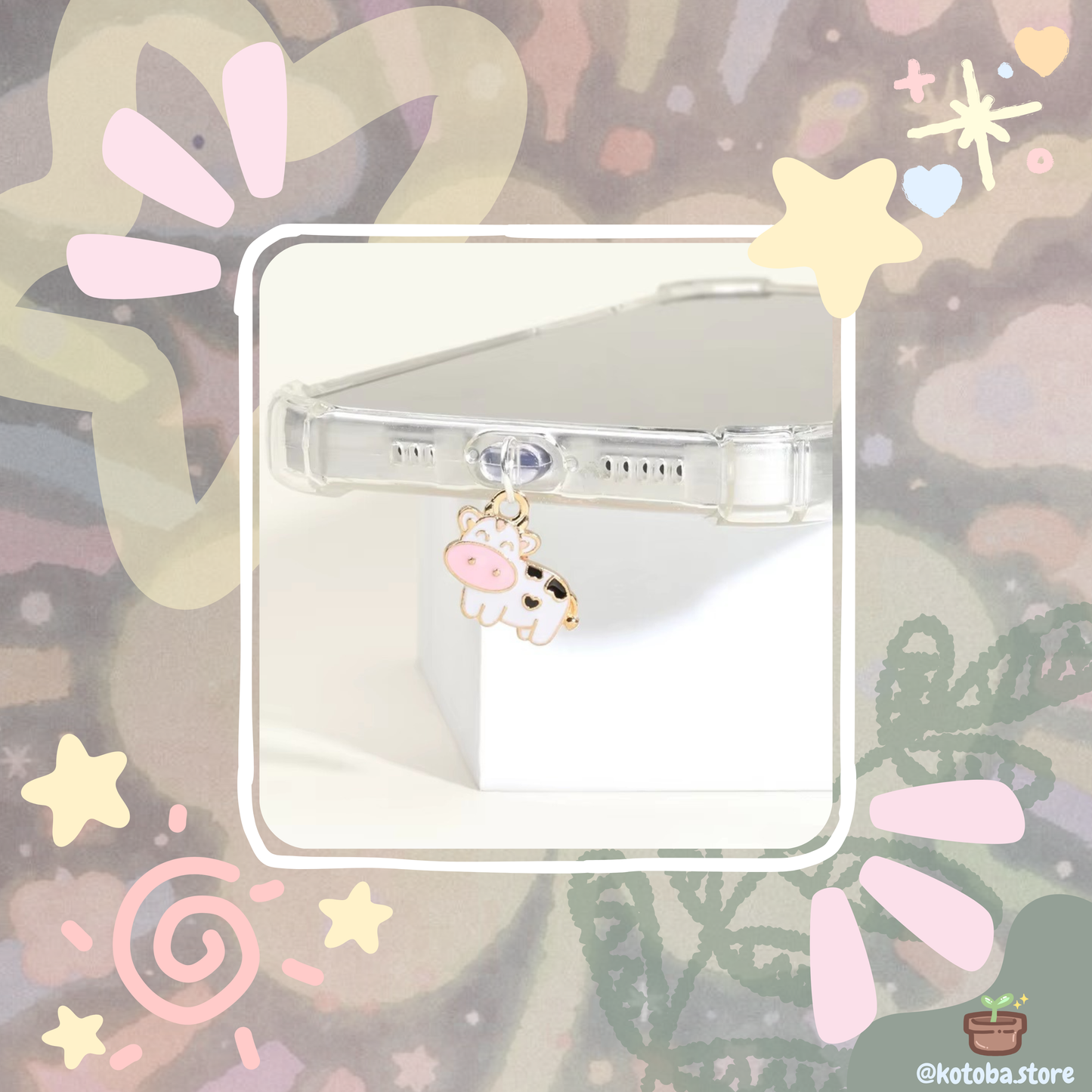 Charging Port Protector Anti-Dust Plug Phone Charm