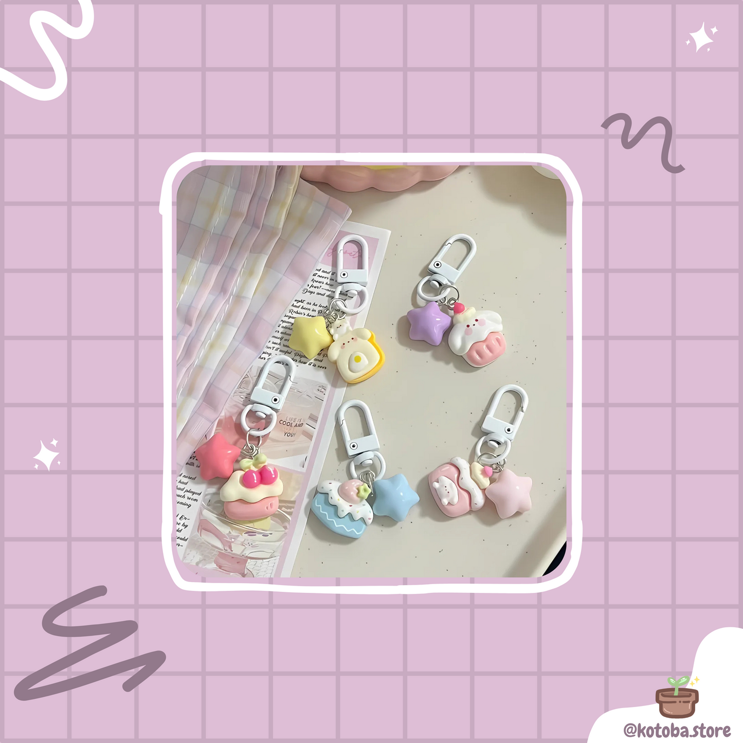 Sugarpuff Keychain Charms