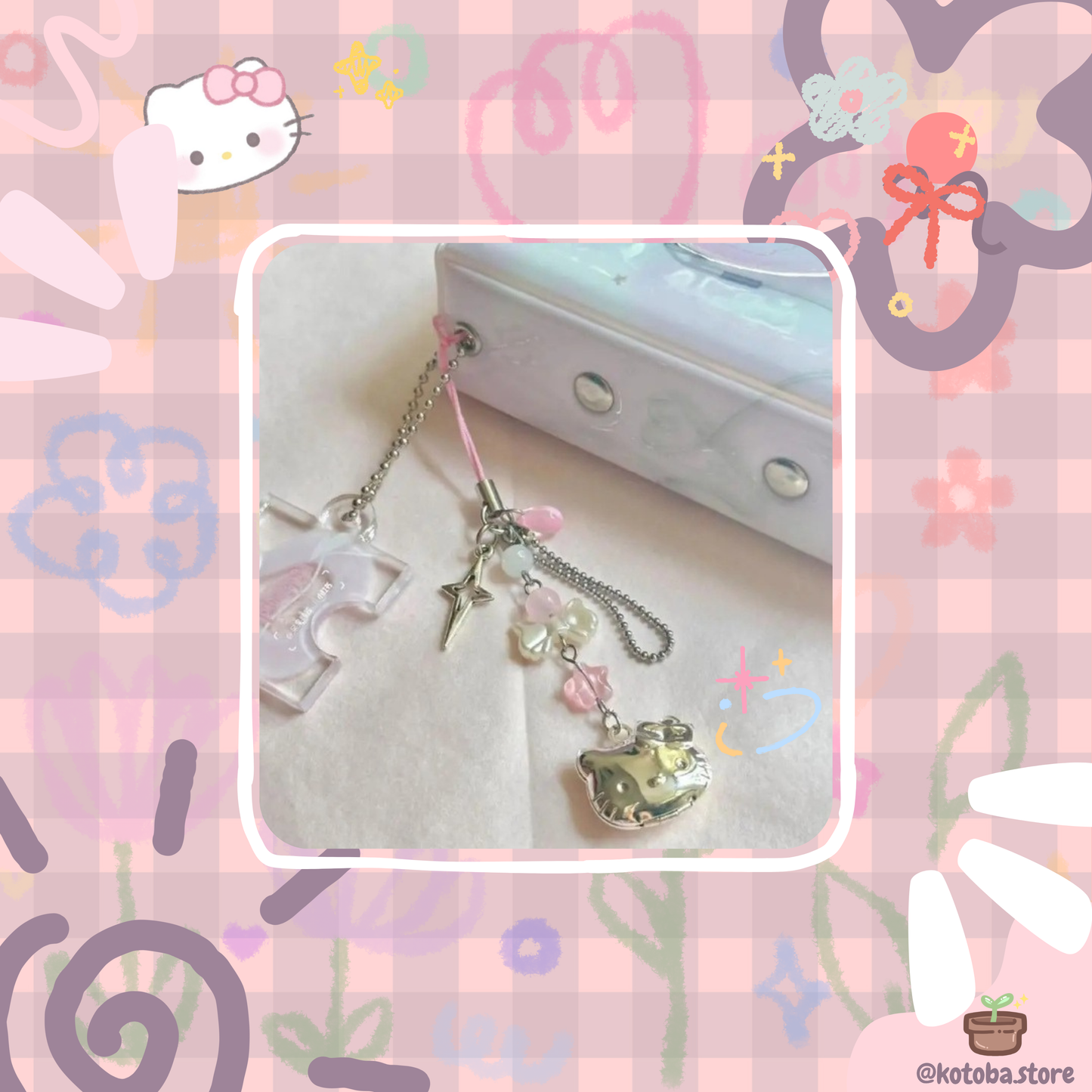 Cute Hello Kitty Phone Charm