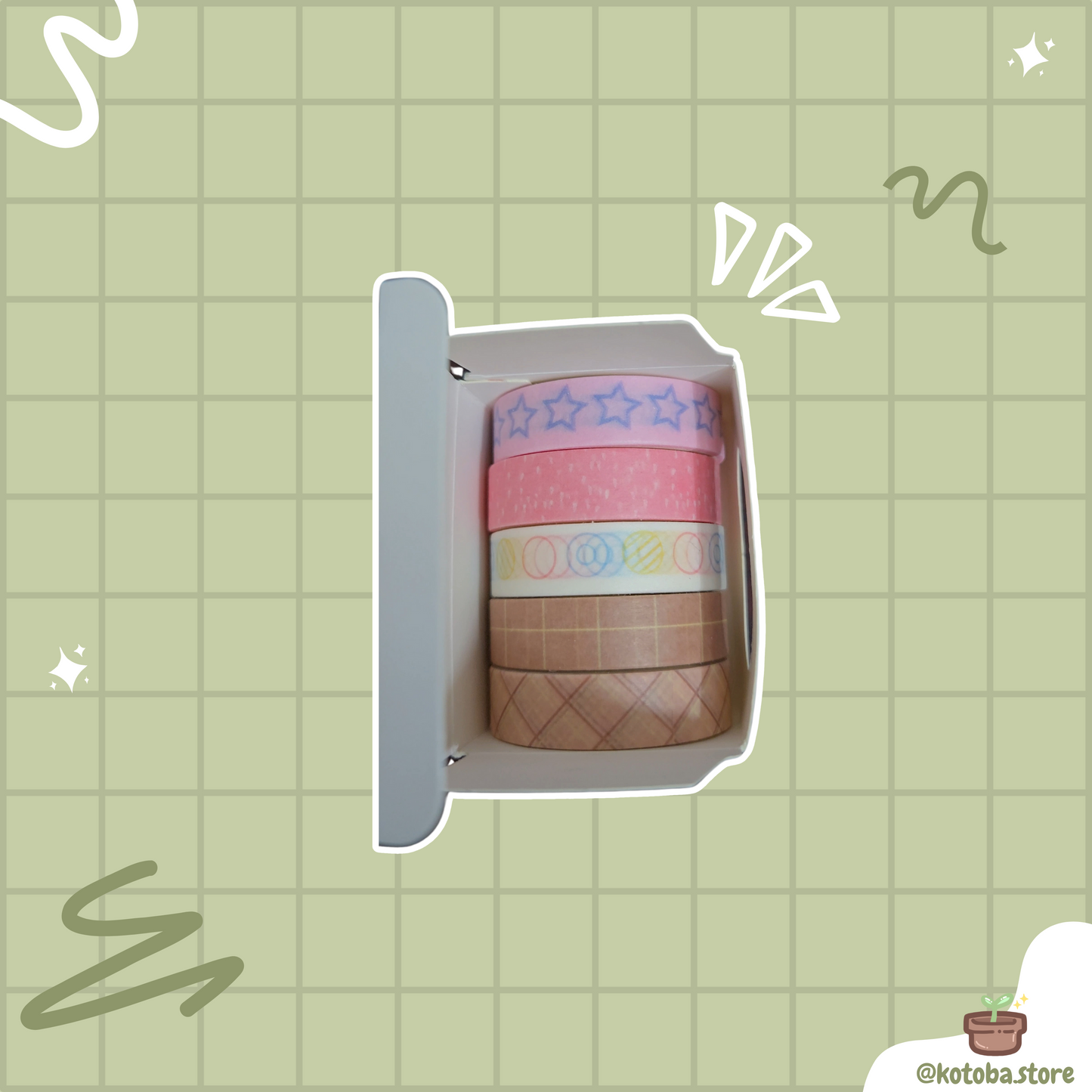 Songdao Maple Leaf Sunset Washi Tape Set