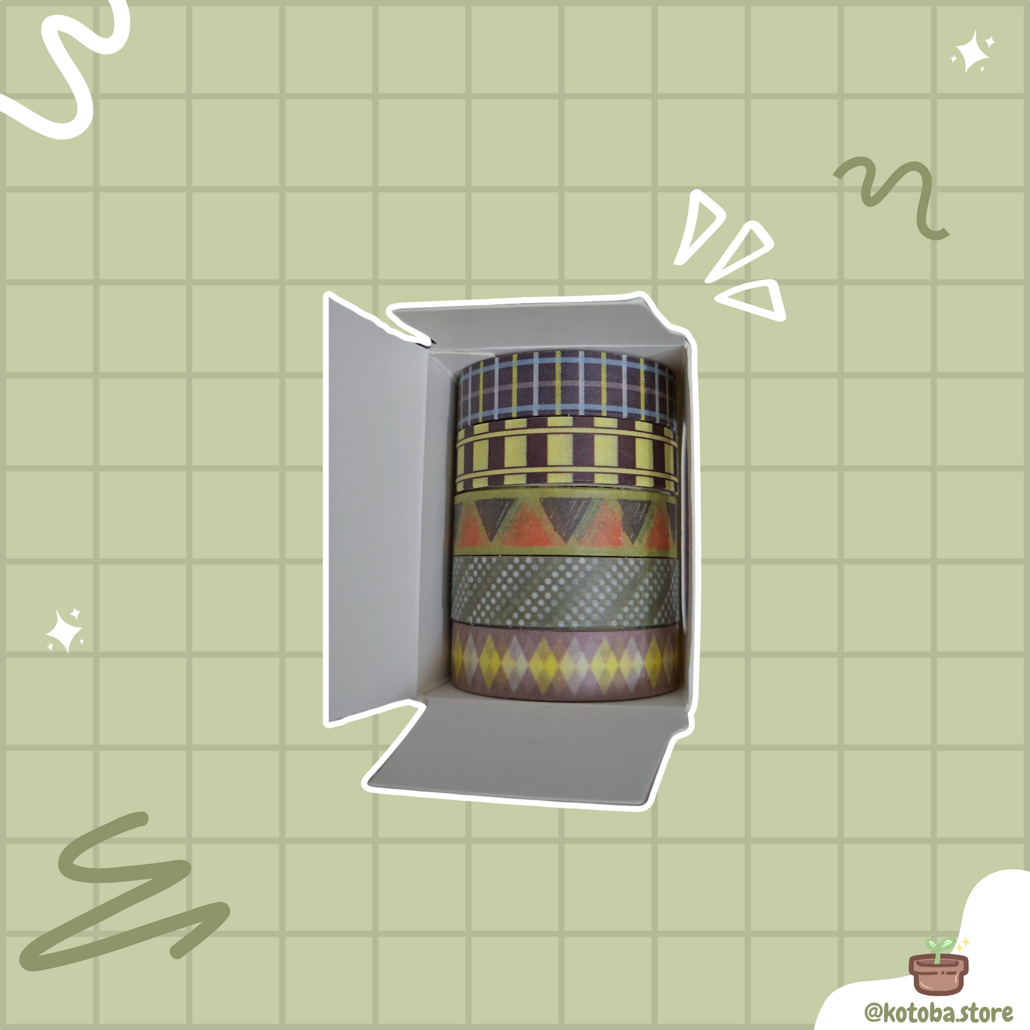 Songdao Maple Leaf Sunset Washi Tape Set