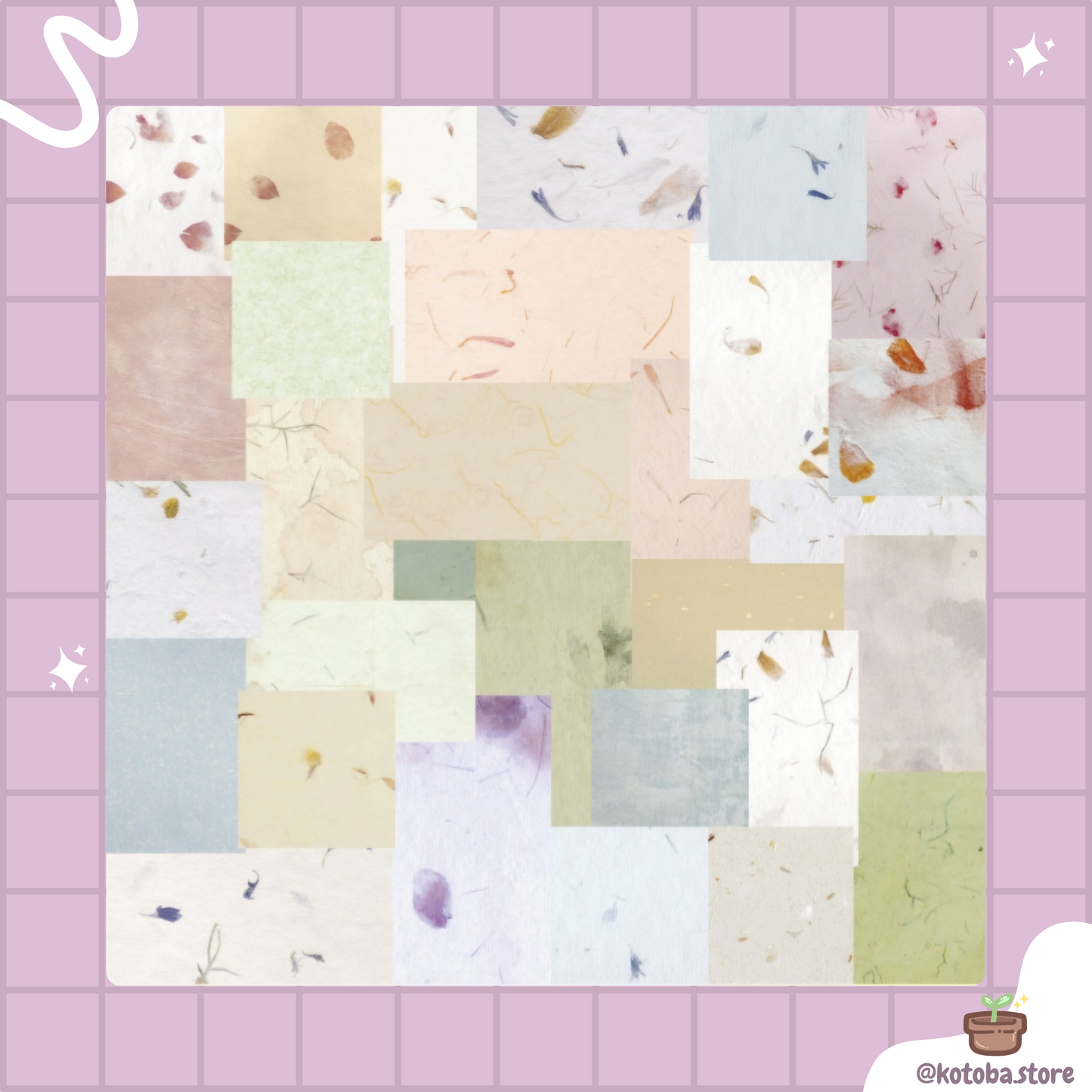 Vintage Patterned Scrapbook Paper Set