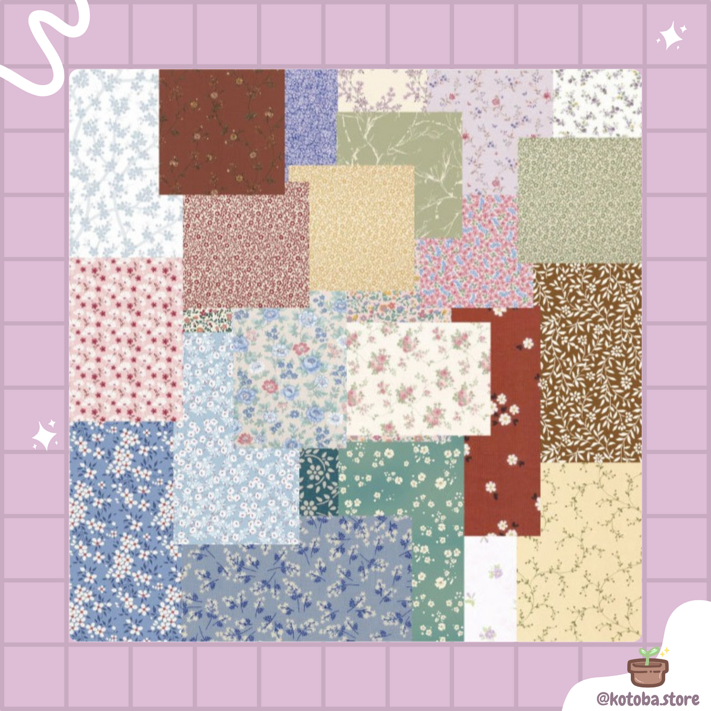 Vintage Patterned Scrapbook Paper Set