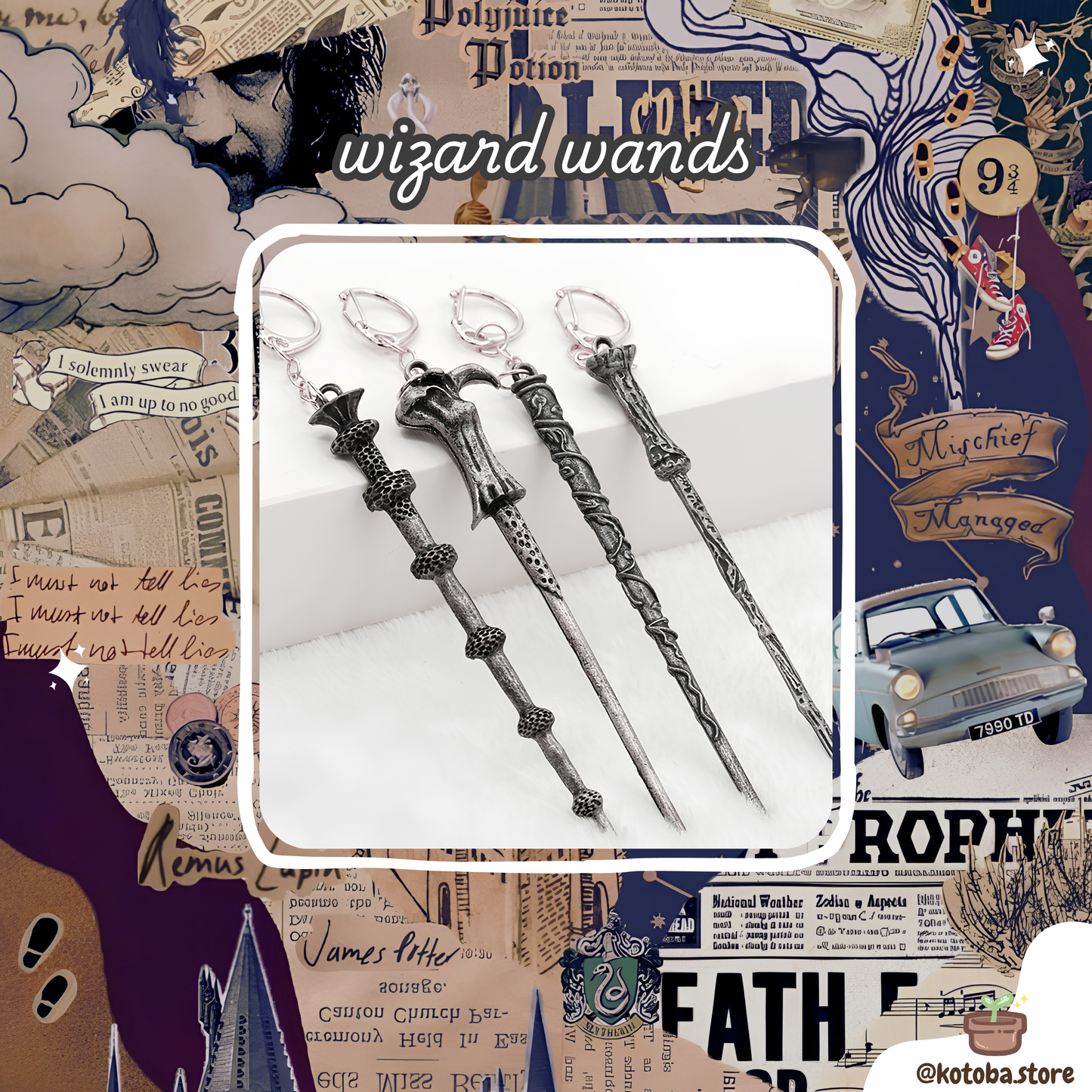 Wizard Wand Keychain