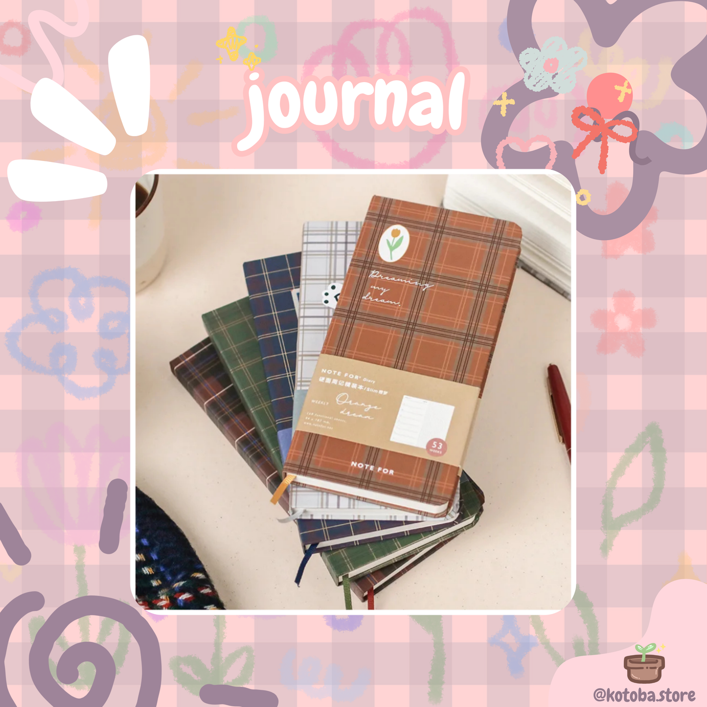 Plaid Planner Journal
