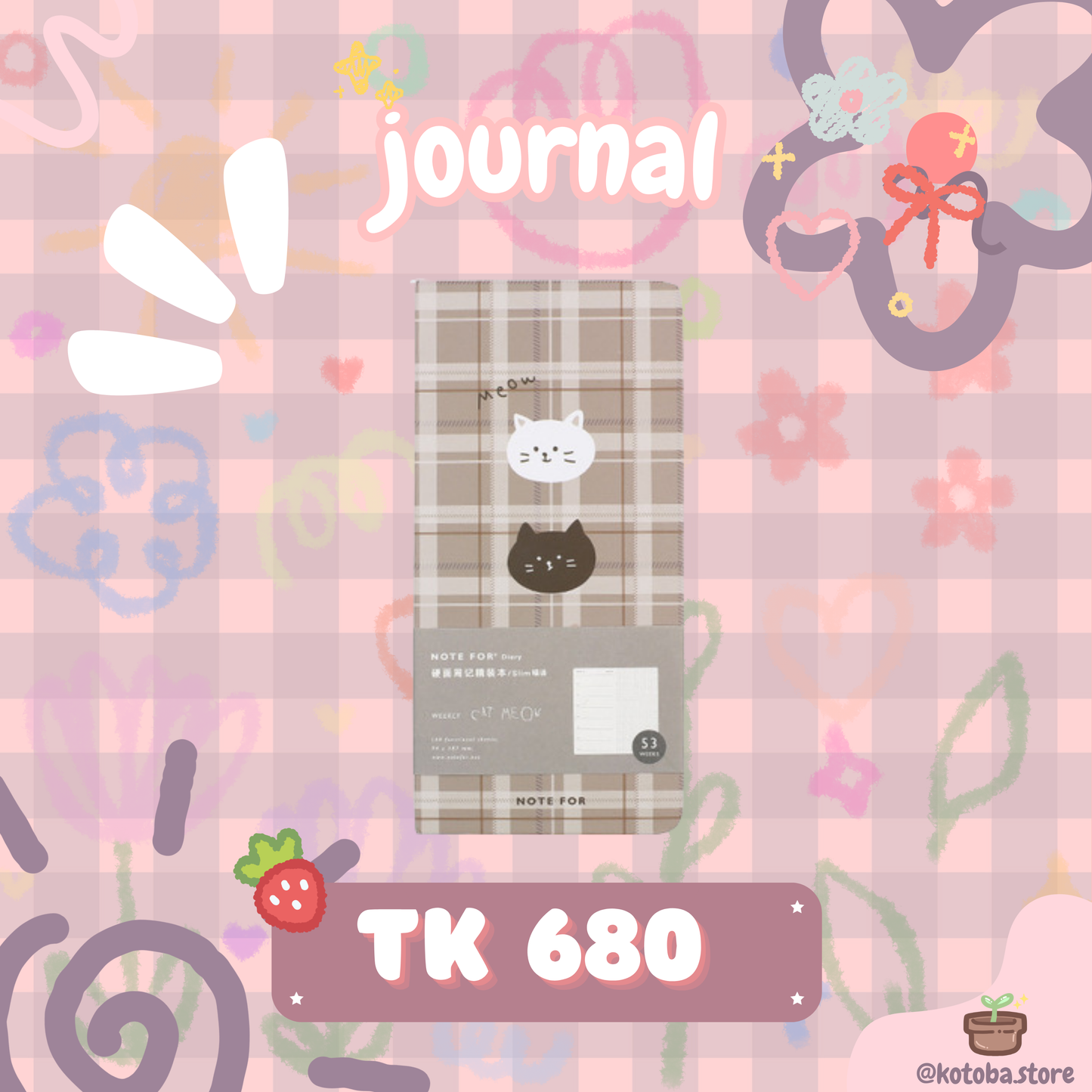Plaid Planner Journal