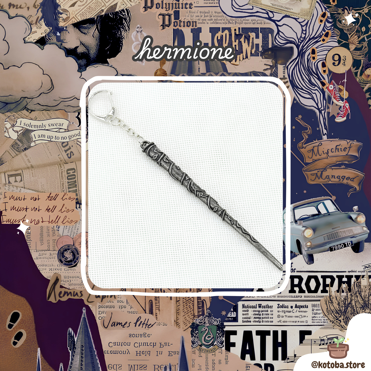 Wizard Wand Keychain