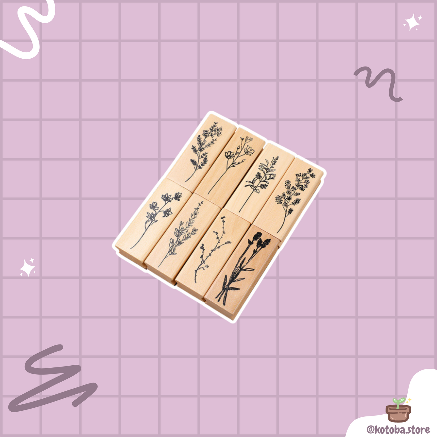 Vintage Wooden Stamp Collection