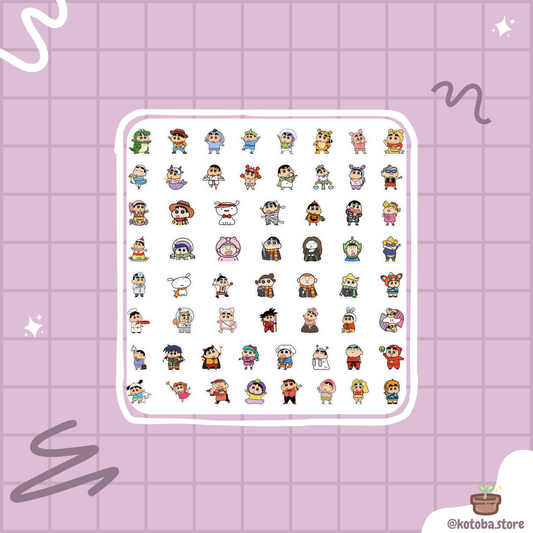 60-Piece Waterproof Stickers