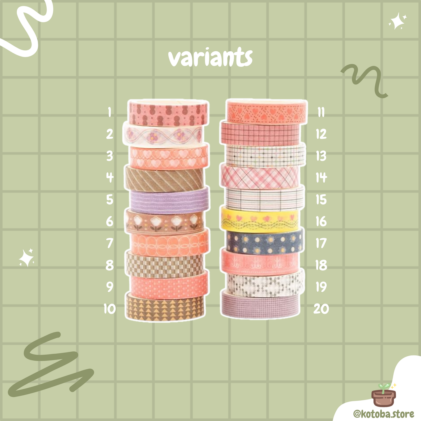 Songdao Basic Washi Tape I