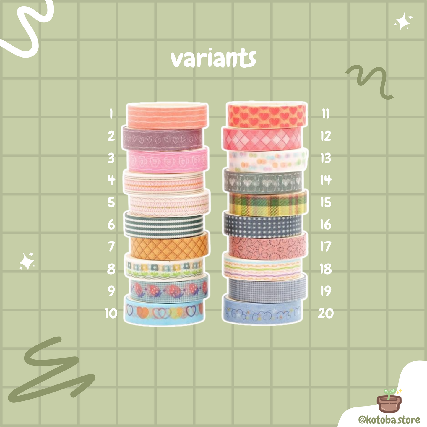 Songdao Basic Washi Tape III