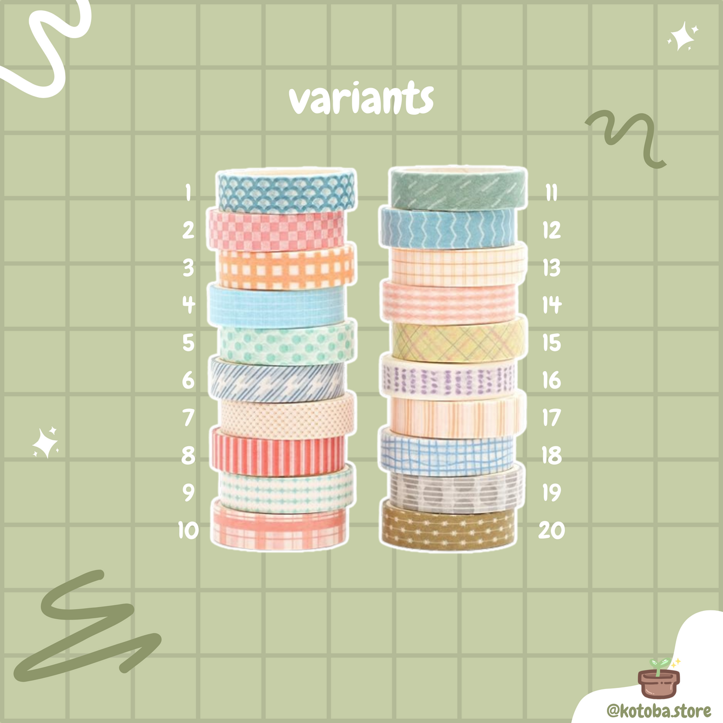 Songdao Basic Washi Tape V